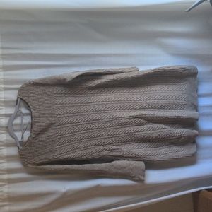 Beige Sweater Dress